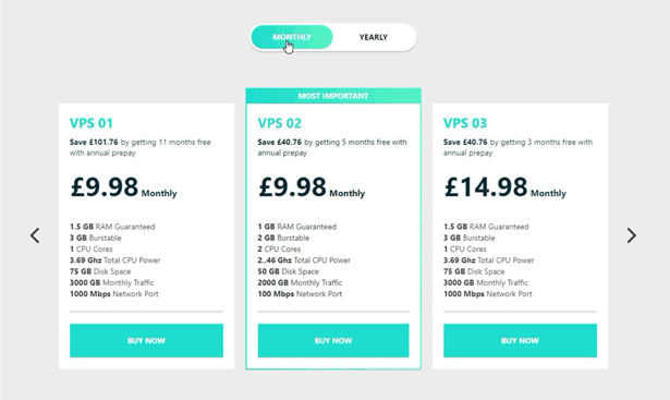 WHMpress- WHMCS-WP Pricing table